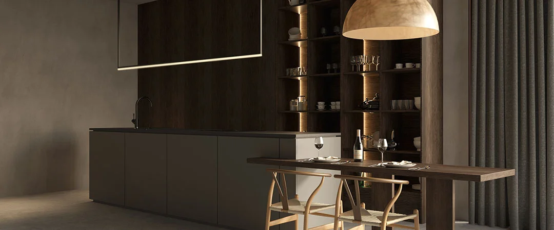 Efficient space-saving modular kitchen design in Lower Parel